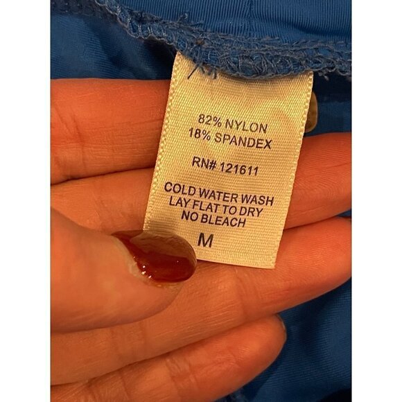 LNA Blue‎ Low Rise Cropped Zippered Ankle Leggings Size M - Picture 9 of 9